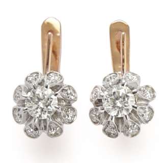   Diamond Malinka Earrings 14k Rose Gold 1.50 cwt Style number E803