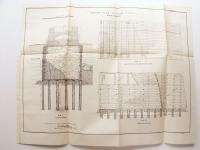 1898 5 LARGE FOLDING PLANS PIERS & CANAL DULUTH MINNESOTA MN 