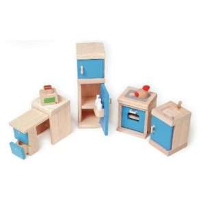  School Smart Blue Kitchen   Dollhouse Furniture