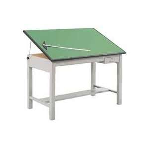 Drafting Table Top, 72x37 1/2x1, Green   Sold as 1 EA   Drafting 