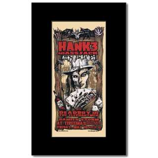 HANK WILLIAMS III   New Orleans 2002 Black Matted Mini Poster  