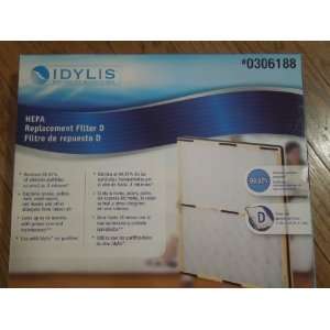  Idylis Hepa Replacement Filter D #0306188 for model IAF H 
