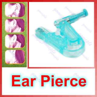 Healthy Asepsis Ear Studs Piercing Gun Pierce Kit Blue  