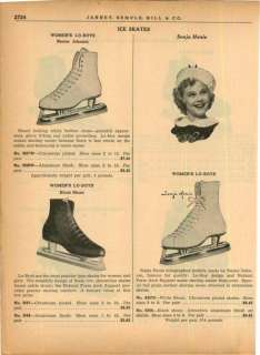 1940 Sonja Henie Ice Skates Nestor Johnson Hockey ad  