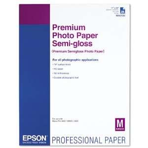  Products   Epson   Premium Semigloss Photo Paper, Semi Gloss, 17 x 