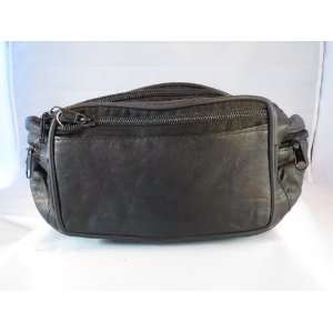 Fanny Pack  Black Leather  9231