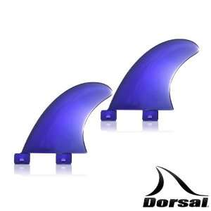 DORSAL  D2.1 XR SIDE BYTE SERIES SURFBOARD FLEX FINS SET ( BLUE ) FCS 