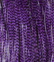 Hair Pro ®   Purple Grizzly Feather Hair Extension