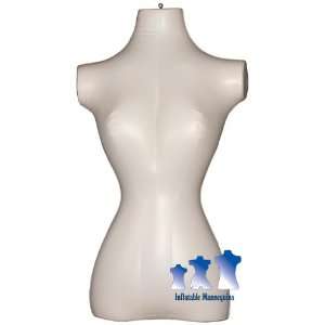  Inflatable Mannequin, Female Torso, Standard Size Ivory 