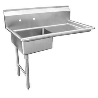 Stainless Steel Under Counter Dish Table 48 Left Side  