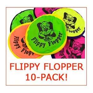  Flippy Flopper Flying Disc for Dogs (10 Pack, Large 