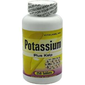  Vitalabs Potassium Plus Kelp, 250 tablets (Vitamins 
