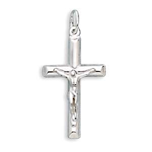 925 Sterling Silver Classic Italian Crucifix Pendant  