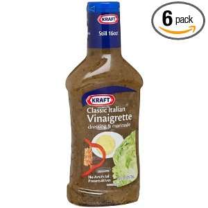 Kraft Classic Italian Vinaigrette Dressing & Marinade, 16 Ounce 