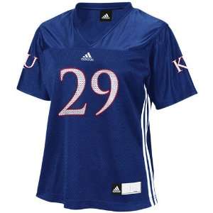   Womens Football Jersey: adidas Blue #29 Replica Womens Football