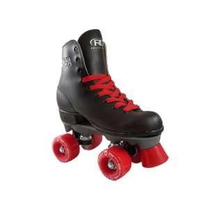  Roller Derby Magna 600 Black Boots with Red Wheels and Red 