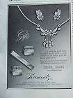 1953 krementz cuff links tie bar necklace jewelry ad returns