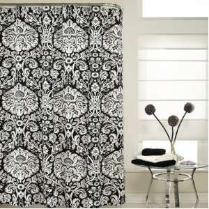  Graphic Shower Curtain in Black: Home & Kitchen