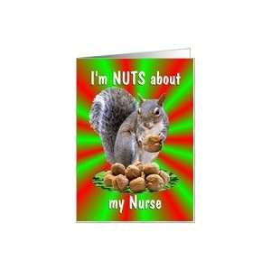  Nurse Merry Christmas Squirrel Cute Card: Health 