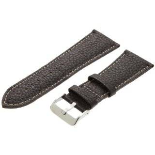 Hadley Roma Mens MSM906RB 300 30 mm Brown Genuine Leather Watch Strap