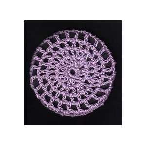    Lilac Classic Crocheted Hair Bun Cover  LARGE: Everything Else