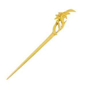   Crystalmood Handmade Boxwood Carved Hair Stick Lily 7.1 Inches Beauty