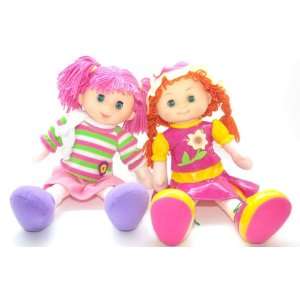   and Catherine Plush Twin Dressy Dolls  Toys & Games