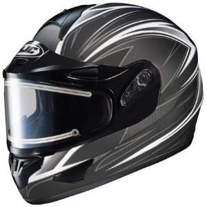  HJC CL 16 Razz Snow Helmet With Electric Shield MC 5F Flat 