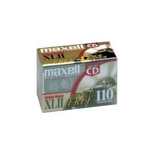  Maxell XLII 110 Minute Audio Cassette (3 Pack Plus 1 Bonus 