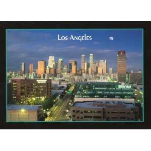  LOS ANGELES MOON SKYLINE POSTCARD 112   from Hibiscus Express 
