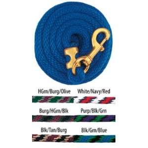  Weaver Lead Rope  Q Spiral BkTanBur: Pet Supplies