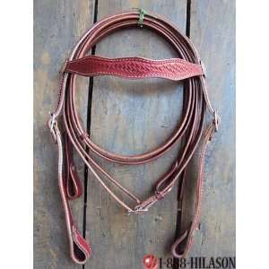   Leather Tack Horse Bridle Headstall Reins 002