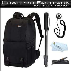 Lowepro Fastpack 350 Camera Backpack (Black) with BONUS Accessory Kit 