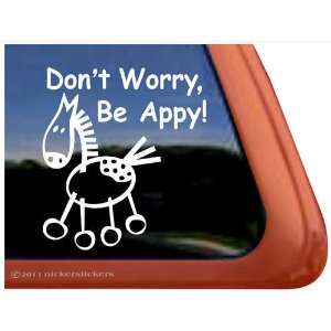   Appaloosa Stick Horse Trailer Vinyl Window Decal Sticker Automotive