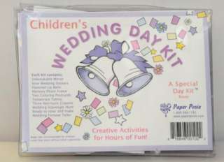 Paper Posie Childrens Wedding Special Day Kit Creative Activities Fun 