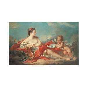  Erato The Muse Of Love Poetry by Francois Boucher. size 