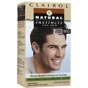  Clairol Natural Instincts for Men Hair Color, Dark Brown 