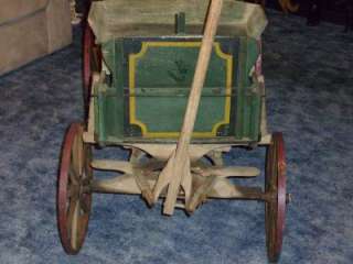 AWESOME ANTIQUE CHILDS GOAT/FARM WAGON  