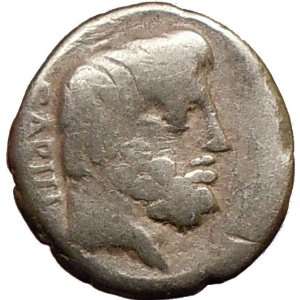   Titurius,Sabinus King Tatius 89BC Ancient Silver Coin Horse Rare