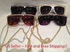 SNOOKI SUNGLASS Chains Lady Gaga Jersey Shore Gold Silver NEW Free 