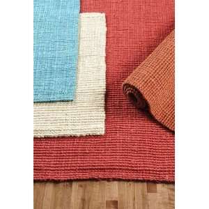  PLA5001 811 8 ft. x 11 ft. Playa Jute Area Rug   Red