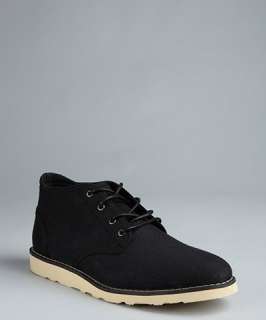 Generic Surplus black canvas Dom lace up ankle boots