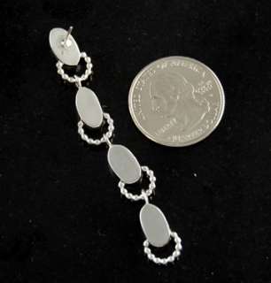   Opal Long Post Earrings Navajo Sterling Silver Native American Jewelry