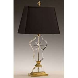  Solid Crystal Lamp With Black Shade