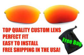   RED Custom Replacement Lenses Oakley Half Jacket Sunglasses  
