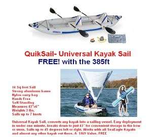 Sea Eagle 385ft Fast Track Kayak Deluxe Package 385 ft  