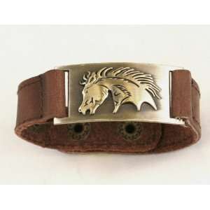  Horse Leather Bracelet, Adjustable Jewelry