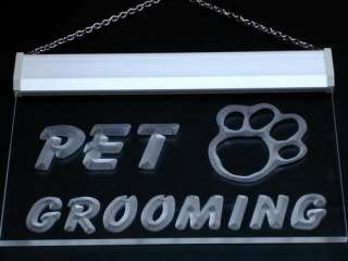 i276 g OPEN PET GROOMING Shop Dog Cat Neon Light Sign  