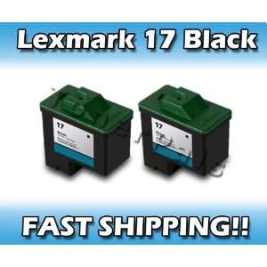   Ink Cartridge Replacement for Lexmark 17 (2 Black): Office Products