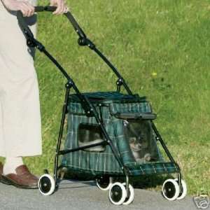   Gear Dog Pet Lightweight Stroller GREEN PLAID